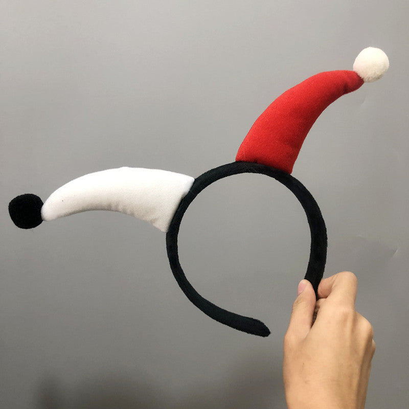 Wholesale Cute Mini Clown Hair Hoop Exaggerated Halloween Party Devil Selfie Little Bull Horn Headband